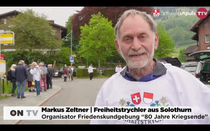 80 Jahre Kriegsende： Kundgebung für Frieden bei Bruder Klaus [ET8Zztjb]