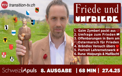 Friede und Unfrieden - das Thema der 8. Ausgabe &laquo;Schweiz imPuls&raquo; vom 27. April 2025 [Bhqvx44i]