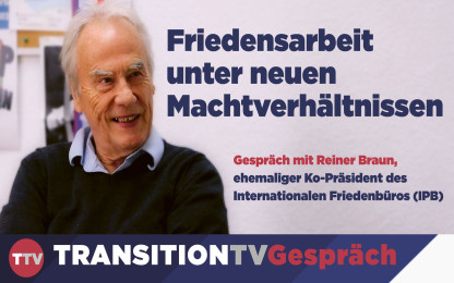 Friedensarbeit unter ver&auml;nderten Machtverh&auml;ltnissen - Interview mit Reiner Braun