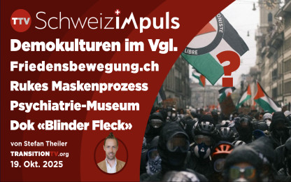 14. Ausgabe &laquo;Schweiz imPuls&raquo; &ndash; Demokulturen im Vergleich | Maskenprozess | &bdquo;Blinder Fleck&ldquo; Kinotour | 🇨🇭Friedensbewegung.ch
